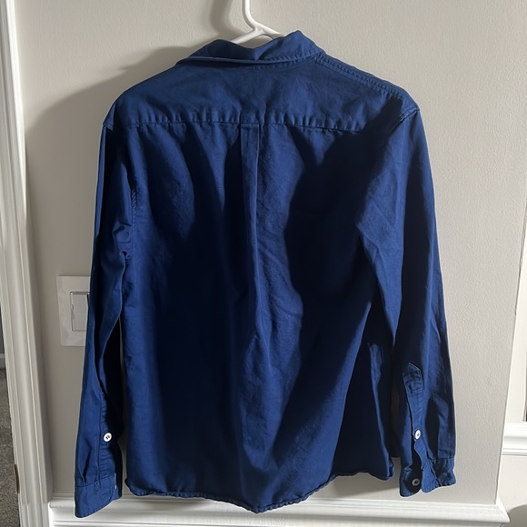 Dark blue button down collared shirt - Picture 2 of 3